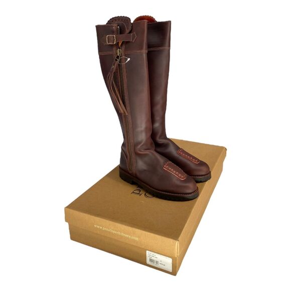 NIB Penelope Chilvers Tall Long Tassel Boot Conker Brown Leather EU 38 / US 7 - Picture 2 of 16